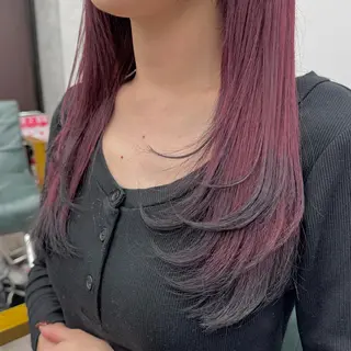 ロング カラー JUNSHIN🦋 ヘアセット／カラーのヘアスタイル