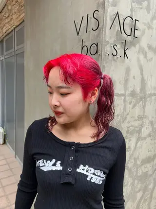 ミディアム カラー ブリーチカラー🫧 いぐち しょうた🫧のヘアスタイル