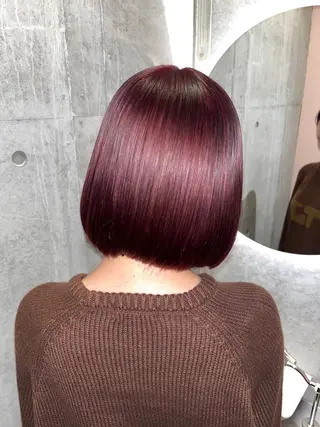 ミディアム カラー ヘアアレンジ 原宿・デザインカラー YUI🤍ྀིのヘアスタイル