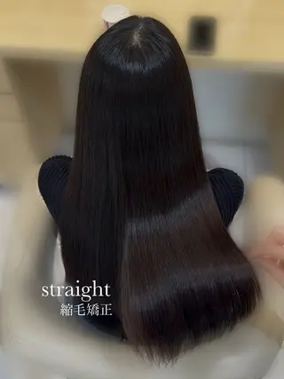 ロング 縮毛矯正🍒韓国風 カラー🎀rikaのヘアスタイル