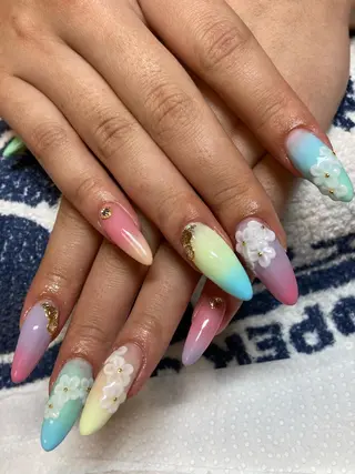 ネイル rukianail 新里のネイルデザイン