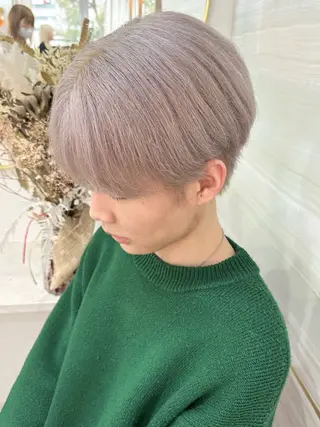 ショート カラー メンズ 🦋高瀬寛菜🦋 韓国/ブリーチのヘアスタイル