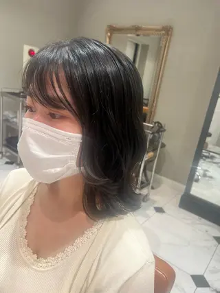 ミディアム MichioNozawaHairSalonGinza所属・watanabe kazukiのヘアスタイル