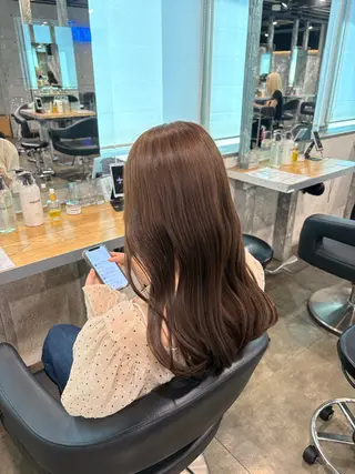 ロング カラー ハイトーンブロンド 横浜💞ミオのヘアスタイル