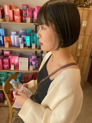 ショート カラー パーマ指名No1 /namiのヘアスタイル