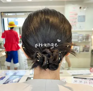 ヘアアレンジ 🧃暖色カラー/🪷 アレンジ/ yunaのヘアスタイル