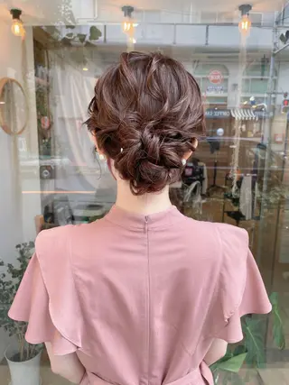 ロング ヘアアレンジ ヘアアレンジ にいた　かづしげのヘアスタイル