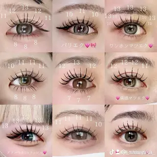 マツエク・マツパ 大阪福島 韓国まつげ Sayaka🤍🐩のマツエク・マツパデザイン
