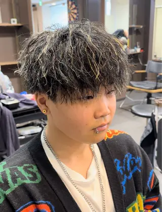 パーマ メンズ 年間2000名担当◎ パーマ職人/仲原佑樹のヘアスタイル