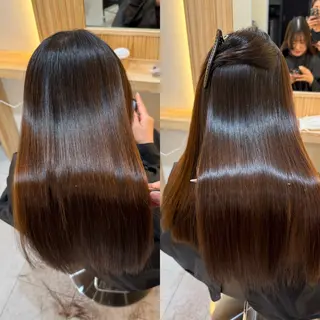 ロング attrait南堀江所属・乾かすだけで艶髪 松村海世のヘアスタイル