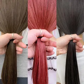 ミディアム パーマ カラー ROW町田 山本圭一郎のヘアスタイル