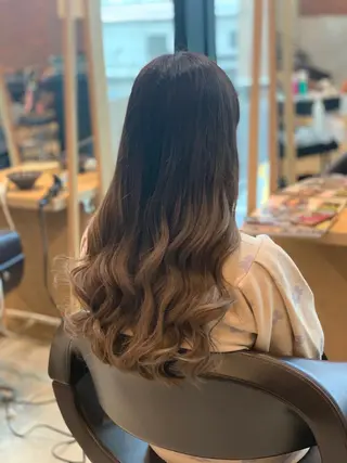 ロング カラー 🫧髪質改善 講師🫧🍎幹細胞のヘアスタイル