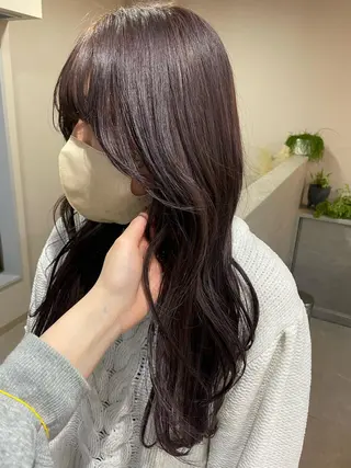 ロング AUBE HAIR tenjin【オーブヘアーテンジン】所属・nene .のヘアスタイル