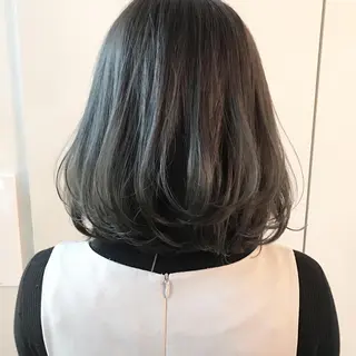 ミディアム カラー 田邉 真之助のヘアスタイル