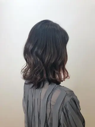 ミディアム カラー 齋藤 らいのヘアスタイル