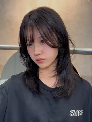 ミディアム 江坂レイヤーカット/ メンズカット/山本翼のヘアスタイル