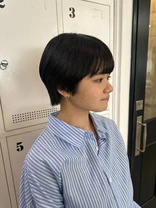 ショート カラー パーマ ヘアアレンジ 暖色💖ツヤ髪💖 masae🌼のヘアスタイル