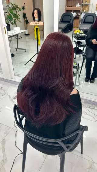 ロング カラー 艶カラー/レイヤー カット🖤Akaneのヘアスタイル