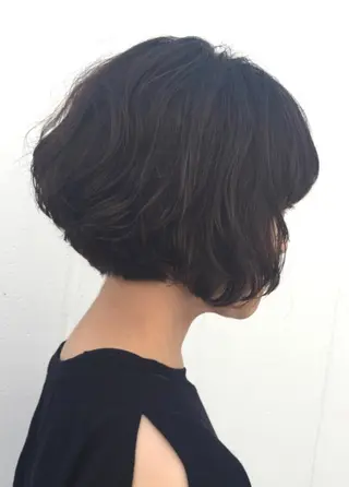 ショート パーマ 福地 礼奈のヘアスタイル