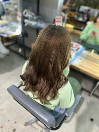 ミディアム カラー 溜 一太のヘアスタイル