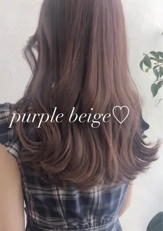 セミロング カラー nakahara madokaのヘアスタイル