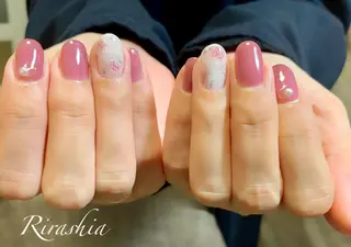 ネイル うる艶♡透明感ネイル Rirashiaのネイルデザイン