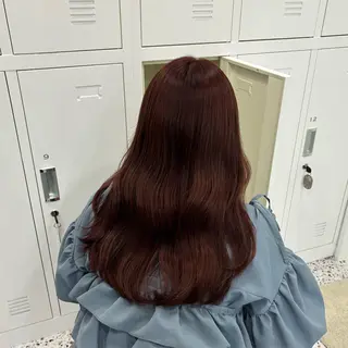 ロング レイヤーカット×暖色 カラー🎀ASAKAのヘアスタイル