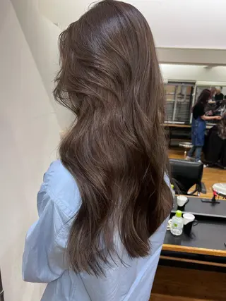 ロング カラー 🇨🇳ワンホンヘア 下田鉄也のヘアスタイル