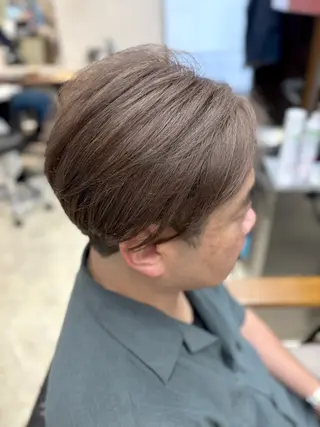 ミディアム カラー メンズ特殊パーマ/ 似合わせカットのヘアスタイル