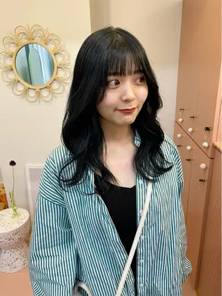 ロング カラー ヘアアレンジ akim kaminoke所属・矢場町 🌟yopiのヘアスタイル