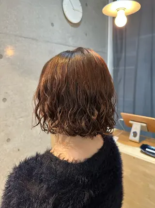 ミディアム パーマ ボブカット/パーマ/ 齋藤大貴のヘアスタイル