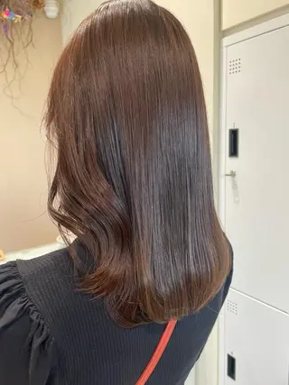 セミロング カラー ボブ/インナーカラー /眉毛/Miyuのヘアスタイル