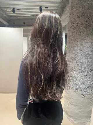 ロング カラー 未 来カットモデル無料のヘアスタイル