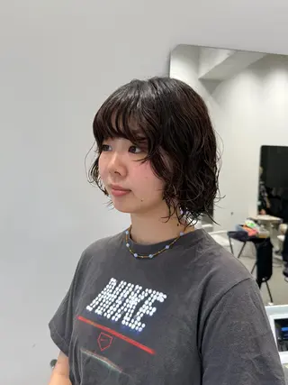 ショート パーマ Lyuck所属・艶カラー ⋆✦ HIROMIのヘアスタイル