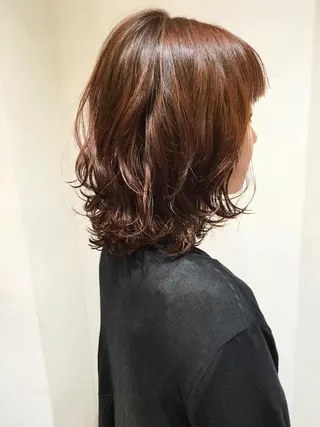 ミディアム カラー ディレクター ノナカのヘアスタイル