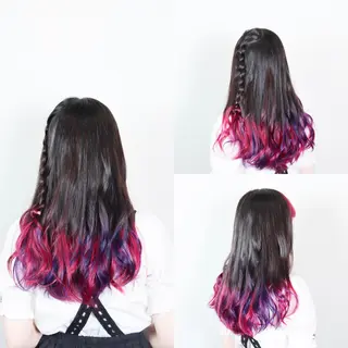 ミディアム カラー ヘアアレンジ 今泉 周のヘアスタイル