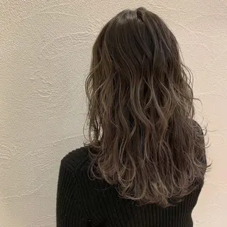 ロング カラー 加藤 雄大のヘアスタイル