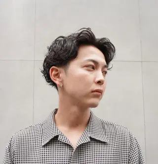 ミディアム メンズ メンズスタイリスト リュウジのヘアスタイル