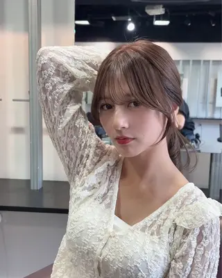 ミディアム カラー パーマ ヘアアレンジ 🌸グレージュ/ ベージュ🌸yutaのヘアスタイル