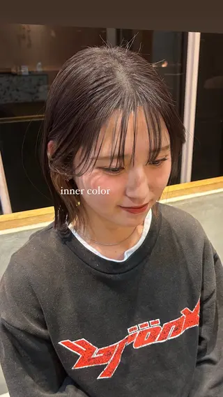 ショート カラー ベージュ🧸/ボブ ダブルカラー/このかのヘアスタイル