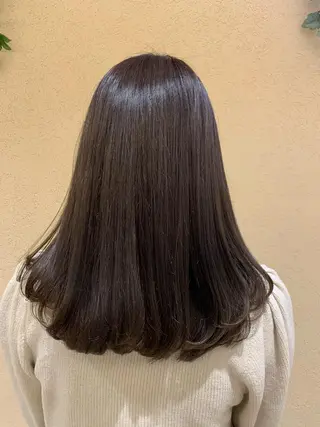 セミロング カラー シャドールーツ美容師 篠原康太のヘアスタイル