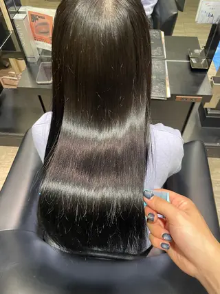 ロング カラー アレクサンドルオブカラーズ富山所属・石崎 瀬那のヘアスタイル