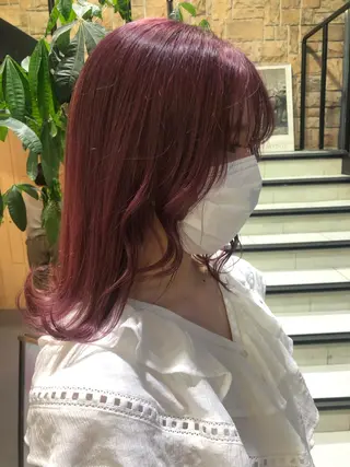 ショート カラー ヘアアレンジ チャンモリパーマ/韓 国/Minami🦋のヘアスタイル