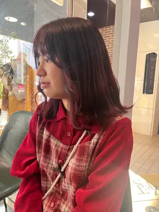 ロング カラー 酸性ストレート 🤍🎀honokaのヘアスタイル