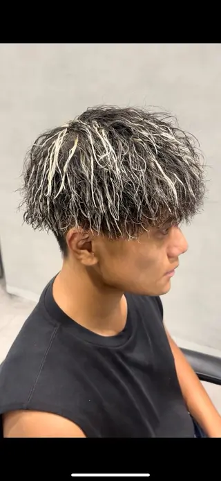 カラー パーマ メンズ 33〖SASA〗大阪店所属・西野 翔太のヘアスタイル