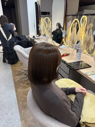 ミディアム カラー あいり 福岡美容師のヘアスタイル