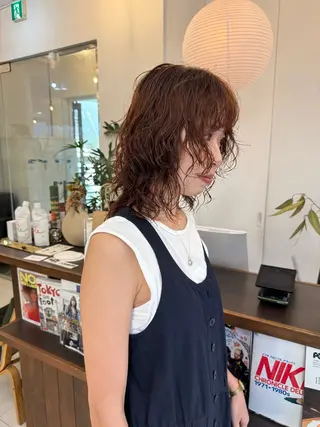 ミディアム カラー ✅ボブ/パーマ/ 表参道/KENTA✅のヘアスタイル