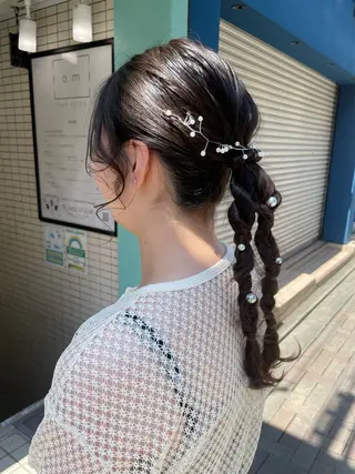ロング ヘアアレンジ 小原 慧美のヘアスタイル