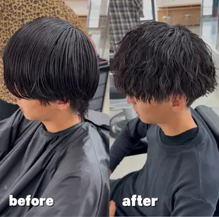 ショート カラー パーマ ヘアアレンジ メンズ 亀井隆汰/メンズ専門 パーマ特化美容師のヘアスタイル