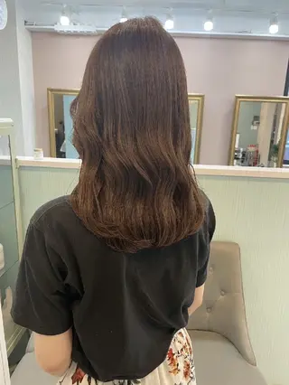 セミロング カラー 暗髪艶カラー/ ナチュラル/maiのヘアスタイル